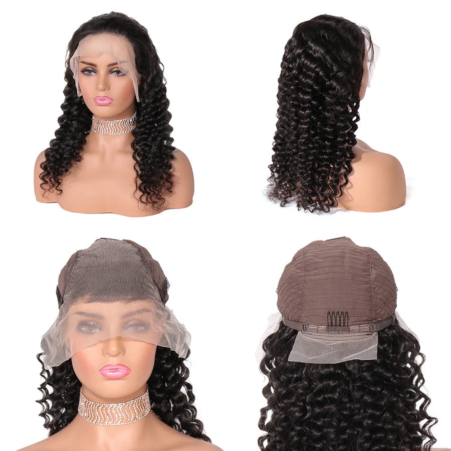 Deep Wave Lace Front Wig Human Hair Lace Wigs