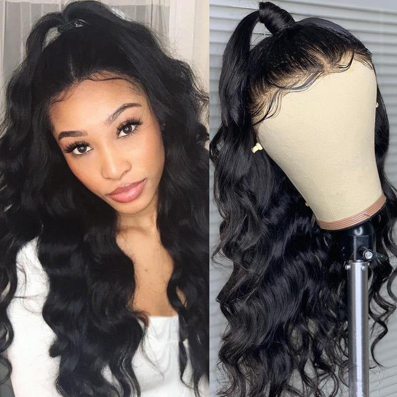 High Quality Skin Melt HD Transparent 360 Lace Wig Pre Plucked 180% Density Full Ends