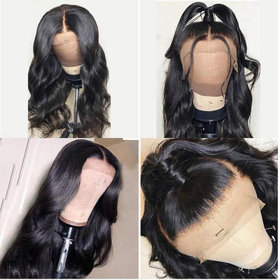 High Quality Skin Melt HD Transparent 360 Lace Wig Pre Plucked 180% Density Full Ends