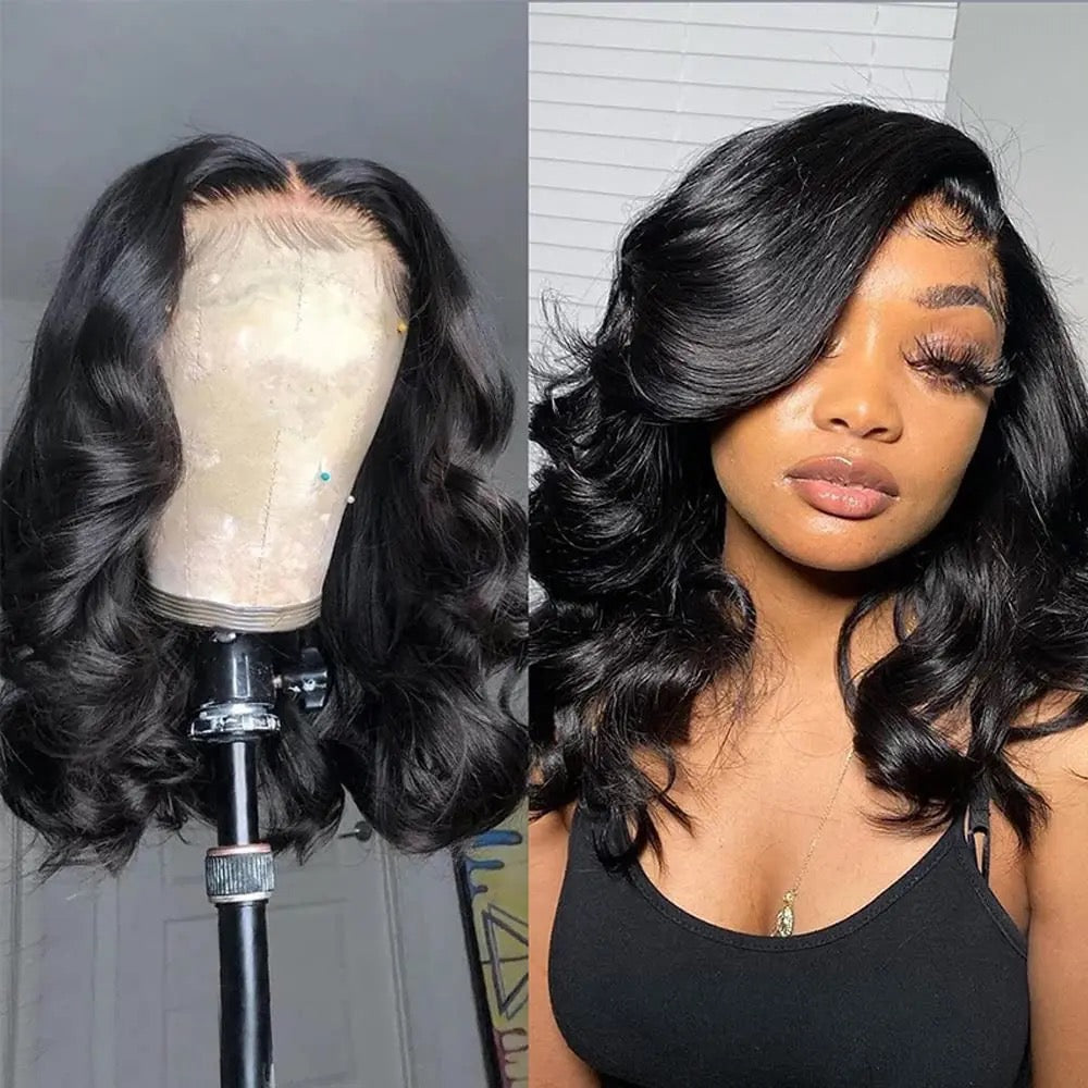 Short Lace Front Wigs Body Wave Bob Wig Human Hair Glueless Lace Wigs for Women