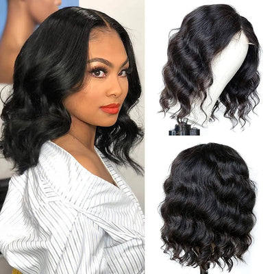 Short Lace Front Wigs Body Wave Bob Wig Human Hair Glueless Lace Wigs for Women