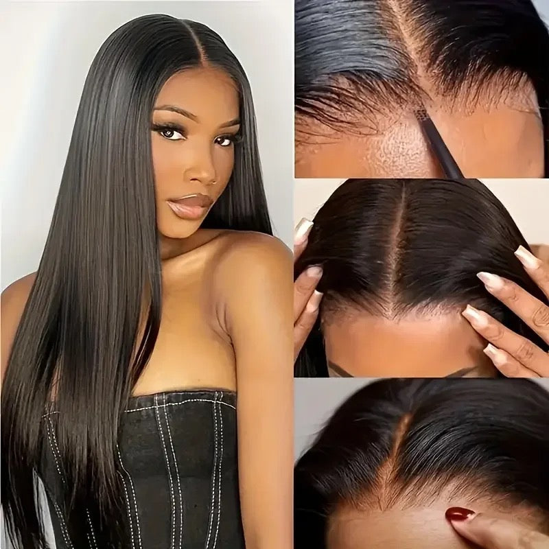 Wear And Go Glueless Wigs Human Hair 180% Density  5x6 HD Lace Closure Wig No Glue Ready To Wear Straight Lace Front Wigs