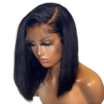 Straight 13x4 Bob Lace Front Wig 180% Density Short Bob Human Hair Wigs