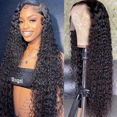 Kinky Curly Human Hair 4x4 Lace Closure Wig/ 13x4 Lace Front Wig