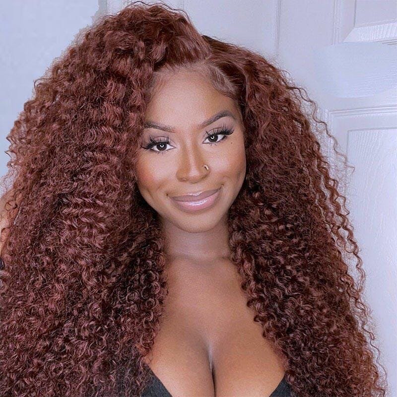 Curly 13x4 Lace Wig Frontal Wig For Women High Density